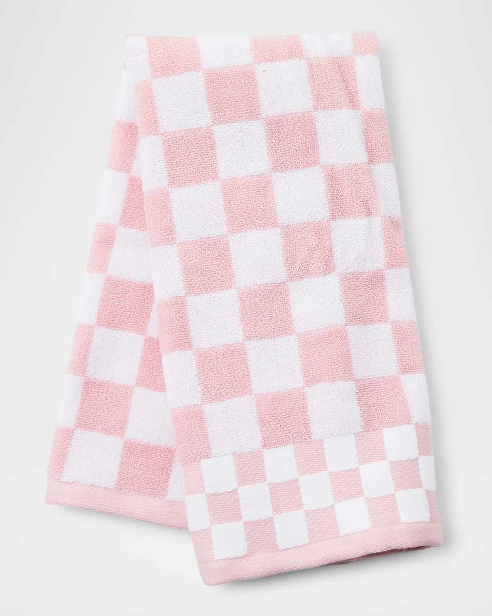 Rosy Check Hand Towel